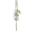 Macrame Plant Hanger Indoor Outdoor Wall Hangings Beautiful Home Decor Planter Holder Basket Cotton Rope with Beads