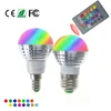 E27 E14 LED 16 Renk Değiştiren RGB RGBW Ampul lambası 85-265V RGB LED Işık Spot Işık Uzaktan Kumandası