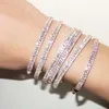 luxe cz manchet bangle armband voor vrouwen dame geschenk drie lijn lab diamant cz luxe huwelijkscadeau mode manchet armbanden