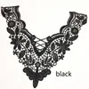 patches fabric collar Trim Neckline Applique for dress/wedding/shirt/clothing/DIY/craft/Sewing flower Floral lace grace leaf black