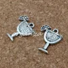 MIC .200pcs / lot Alliage d'argent antique Design simple face Margarita Boisson tasse Charme 14x17MM Bijoux à bricoler soi-même A-149