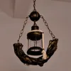 Vintage Bronze Resin Kerosen Glas Korridor Hänge Lampa Trappa Väska Hängande Ljus Amerikanska Kaffehus Bar Counter Ljuskronor