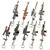 Battle Royale Keychain 3D Kids Toy Gun Metal Key Ring Car Key Chain Pendant porte clef Jewelry