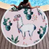 Beach Towels 150*150cm Round Summer Swimming Bath Towel cartoon Shawl Yoga Mat 16 colors Blanket C3828