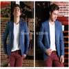 Weonedream 2018 Men Demin Blazer Suit Jackor Men Slim Fit Blazer Jacket Passar Cowboy kostymer Gratis Frakt XXXL Plus Storlek