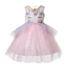 Le neonate vestono i bambini TUTU pizzo Tulle abiti da principessa estate dei cartoni animati Boutique bambini Vestiti 6 colori C4022