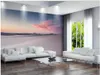 3D Wallpaper Benutzerdefinierte Fototapete Stereo Einfache Wüstenlandschaft Wohnzimmer Wallpaper 3D Malerei TV Hintergrund Wandbild