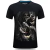 Sommar män T-shirt 3D Shorts Cartoon Luxury Shirt Stereo Hip Hop Mens Designer T-shirts Lösa kläder Mens Shorts T-shirt