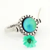 12 kleuren verandering stemming steen emotie gevoel ring sieraden voor groothandel rs008-035