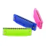 Plast harmonica leksak barn musik utbildning instrument (Ramdom färg från bule, grön, rosa, gul och röd)