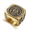 mens signet ring with stone