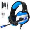 ONIKUMA K5 3,5-mm-Gaming-Kopfhörer Bestes Casque-Kopfhörer-Headset mit Mikrofon-LED-Licht für Laptop-Tablet / PS4 / neue Xbox One