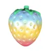 Zabawki dla dzieci 2018 Najnowszy Kawaii Rainbow Truskawka Squishy Slow Powolny Powstanie 11.5 CM Jumbo Cute pachnące kolorowe ciasto chlebowe dzieciak zabawa zabawki