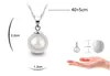 Мода стерлингового серебра 925 покрытием мяч Белый пресноводный жемчуг ожерелье серьги ювелирные наборы для женщин свадебные аксессуары оптовая цена