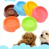 Bonbonfarbener Kunststoff-Futternapf für Hunde, Katzen- und Welpenfutternapf, Haustier-Trinkwassernapf, rutschfester Fressnapf für kleine Hunde