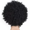 Cosplay WIG Африканский парики синтетический парик 10 дюймов Afro Kinky завитые парики для женщин Черный Блондинка Mixed Браун Синтетические парики африканских причёсок