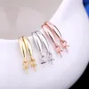 925 Sterling zilveren vrouwen drop oorbellen 5-9mm ronde bead parel semi-mount oorbellen fijne sieraden