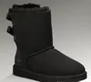 2022 New Fashion klassiska rosett vinterstövlar äkta läder Bailey Bowknot dam bailey bow snöstövlar skor boot