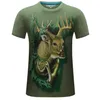 개성 mens 디자이너 t 셔츠 3D 인쇄 힙합 t 셔츠 야생 늑대 지방 의류 플러스 크기 tshirt 반바지 럭셔리 남성 티셔츠