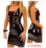 S à XXXXXL Costume en cuir noir Sexy Toys PVC Costumes pour adultes Lingerie Pole Dancing Shorts robe