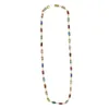 Nyaste !!! Hot Summer Vintage Halsband Multicolor Cubic Zirconia Big Round Halsband för Man Kvinna Mode Jewlery Present