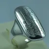 Islam Muslim Amulet Ring Protection Nazar Dua Surah Qalam Anneau en acier inoxydable