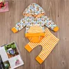 Set di vestiti appena nati 2018 Primavera Autunno Toddler Infant Neonati maschi Abbigliamento per ragazze Tuta con cappuccio Pagliaccetto Pantaloni 2PC Gufo Uccello Abiti stampati Set