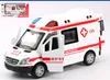 Diecast Model Car Toy, Ambulance, Police Car, Patrol Wagon with Light Sound, Pull-back, Kid Birthday Party Gift, Collecting, Home Decoration