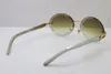 Edição limitada lente esculpida sem aro t8200761 vintage óculos de sol novo óculos de aço inoxidável quente lente oval unisex designer mulheres luxo