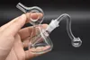 Tuyau de fumée de bang d'eau de brûleur à mazout en verre avec tuyau de brûleur à mazout de 10 mm épais pyrex portable mini verre narguilé bong main fumer des conduites d'eau