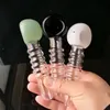 Tête de bulle de couleur à cinq roues Accessoires de bongs en verre en gros, Pipe à eau en verre pour fumer, Livraison gratuite