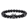 Mannen Armband Kroon Armbanden Warrior Sieraden Schedel Skelet Titanium Staal Bangle Halloween Gift Valentijnsdag Vakantie Kerstmis