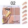 CMAADU CRERECTOR CONTOUR PALETA CONCERERクリームCMAADU FACEコンシーラーカモフラージュクリーム輪郭パレット化粧ツール6色