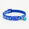 288 sztuk Regulowany Pet Dog Collars z Bell Dot Drukowane Little Dog Collar Cat Puppy Zwierzęta Dostawy