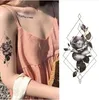 1pcs tatuaggio temporaneo del corpo del fiore dell'acquerello così bello può essere usato per la decorazione della spalla, della coscia o del corpo posteriore