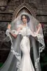 2019 Elegante Bruidssluiers Kant Geappliceerd 3m lang Eén laag Kathedraallengte Voiles de mariage Op maat gemaakte bruidssluier van hoge kwaliteit1408585