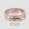 Popular Fashion rose gold 316L stainless steel screw bangle bracelet with screwdriver and original box never lose bracelets