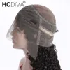 Onda profonda 360 Parrucche frontali in pizzo pieno Parrucche pre pizzicate per capelli umani per donne nere Parrucche piene in pizzo al 130% di densità HCDIVA