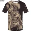 Kyku Lion Tシャツ動物プラスサイズデザイン服TシャツTシャツ服メンズヒップホップ高品質ホム