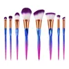 8pcs Golden Soft Makeup Brushes Professional Powder Foundation Blush Flat Brush Eyebrow Eyeshadow Brush Make Up Tools