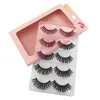 SHIDISHANGPIN 5 pairs 3d Mink Lashes Makeup Natural False Eyelashes Hand made Strip Lashes Fake Eye Lash