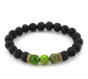 New Arrival Lava Rock Beaded Strands Charms Bracelets colorized Beads Men's Women's Natural stone Strands Bracelet For Fashion Jewelry Crafts