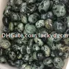 10Pcs 30mm-60mm Freeform Polished Natural Kambaba Jasper Pocket Palm Stone Green Stromatolite Fossil Gemstone Worry Stone Crystal Healing