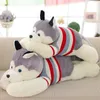 Dorimytrader Classic Fat Husky Plush Toy Jumboぬいぐるみ動物のハスキー人形枕犬おもちゃのおもちゃギフト装飾71インチ180cm1527451