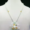 Handmade Chinese natural jade string necklace exquisite necklace