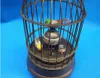 Cage à oiseaux en laiton Rare, horloge de Table mécanique, réveil 0126921251