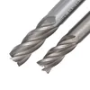 Freeshipping 4-Blades Frees Cutter Router Bit End Mill HSS Set 6/8/10 / 12mm Fluit CNC Gereedschap 4pcs / lot