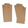 Caja de papel Kraft personalizado para el paquete de venta al por menor de 50 piezas para iPhone 8 8 Plus Caja de embalaje de vidrio templado Protector