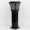 Solar Powered Outdoor Garden LED Lawn Light Pathway Water-Proof Fish Net Casting Aluminum Plastic Lampshade Yard Solar Lights