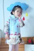 Boutique Filles Vêtements 2018 Nouvel An Vêtements Style Chinois Cheongsam Filles Robes Automne Hiver Épais Robe Chaude Enfants Toddler Vêtements